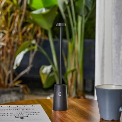 LED genopladelig bordlampe Noelani, højde 30 cm, IP44, dæmpbar^Lindby Discount