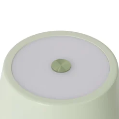 Lindby LED genopladelig bordlampe Janea TWIN, grøn, metal