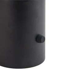 Lindby LED genopladelig bordlampe Zelie, sort, aluminium, IP44