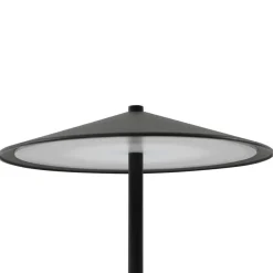 LED genopladelig bordlampe Ayva, sort, aluminium, IP44^Lindby Best
