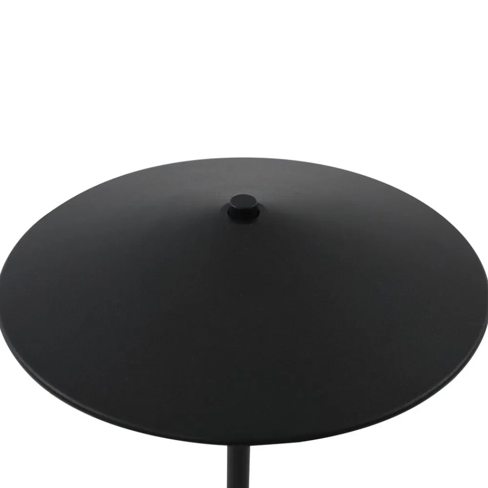 LED genopladelig bordlampe Ayva, sort, aluminium, IP44^Lindby Best