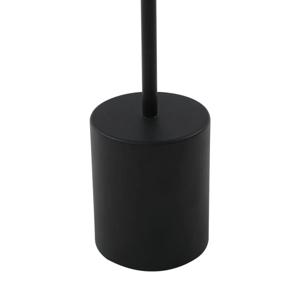 LED genopladelig bordlampe Ayva, sort, aluminium, IP44^Lindby Best