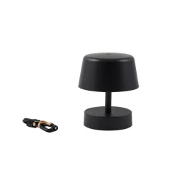 LED genopladelig bordlampe Nalani, 13 cm høj, IP44, dæmpbar^Lindby Clearance