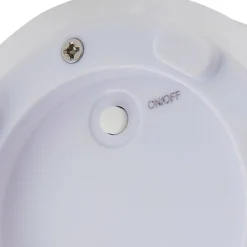 Lindby LED genopladelig blomstervase Florista, RGB, IP54, Ø 12cm, hvid