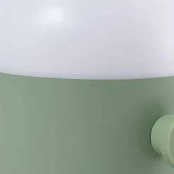 Lindby LED genopladelig udendørs bordlampe Isaline, grøn, dæmpbar