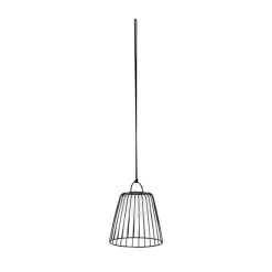 LED genopladelig udendørs pendel Levino, sort, metal^Lindby Clearance