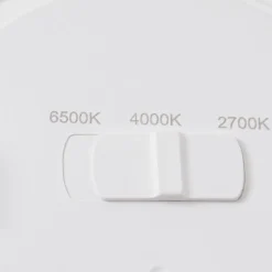 Lindby LED indbygningslampe Toka, 6,5 W, hvid, plast, CCT