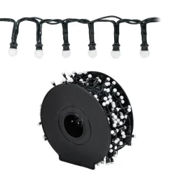 LED lyskæde Miyu, RGB, timer, 15 m, IP44^Lindby Discount