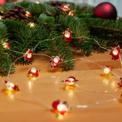 Lindby Dekorationsbelysning|Julepynt>LED lyskæde Motje, julemand, 320 cm, IP20