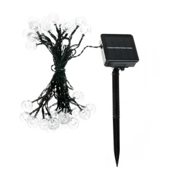 LED solcellelyskæde Mionel, kugler, 30-flg., 635cm^Lindby Discount