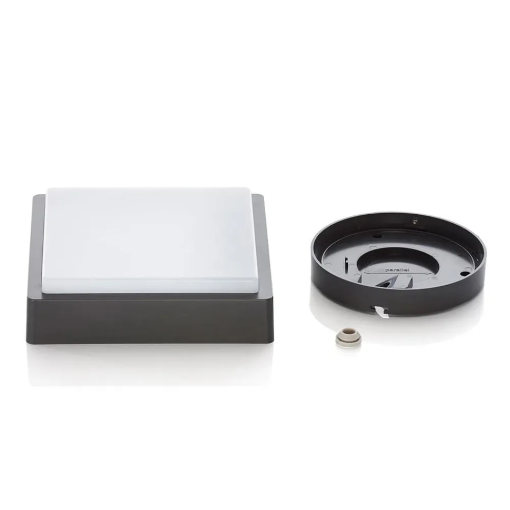 Lindby Udendørs Loftlamper>LED udendørs loftlampe Nermin, 22 cm, IP65, kantet