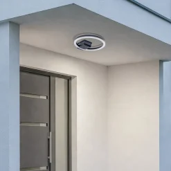 Lindby LED udendørs loftlampe Finian, Ø 31 cm, CCT, dæmpbar