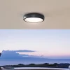 Lindby Udendørs Loftlamper>LED udendørs loftlampe Niniel, sort, Ø 25 cm