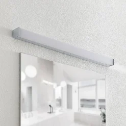 LED-badeværelseslampe Klea, 90 cm, krom, metal, IP44^Lindby Discount