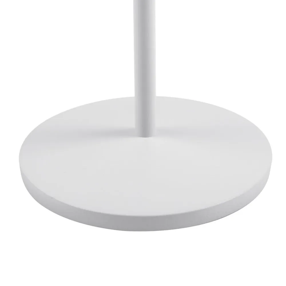 Lindby Dekorationsbelysning>LED-batteridrevet bordlampe Esali, hvid, riller, 29 cm