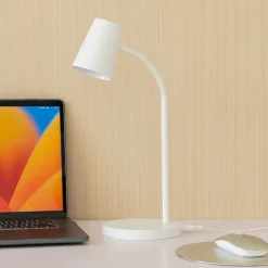 LED-bordlampe Ailina, højde 36 cm, hvid, dæmpbar^Lindby Best