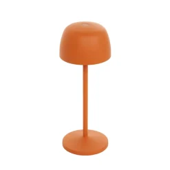 Lindby LED-bordlampe Areitty, orange, sæt med 2, aluminium
