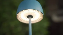 LED-bordlampe Arietty, blå, dæmpbar, IP65^Lindby Clearance