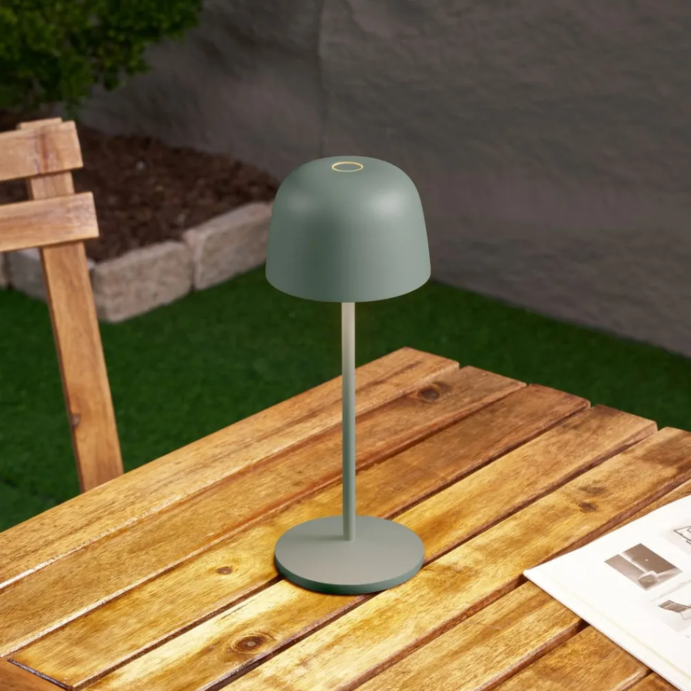 Lindby Dekorationsbelysning|Bordlamper>LED-bordlampe Arietty, grøn, dæmpbar, IP65