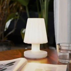 Lindby LED-bordlampe Jovem, hvid, plast, RGB