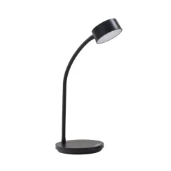 Lindby LED-bordlampe Maori, sort, CCT, metal, dæmpbar