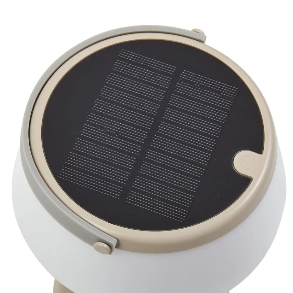 LED-bordlampe Mikkel, beige, dæmpbar, 7 cm^Lindby Online