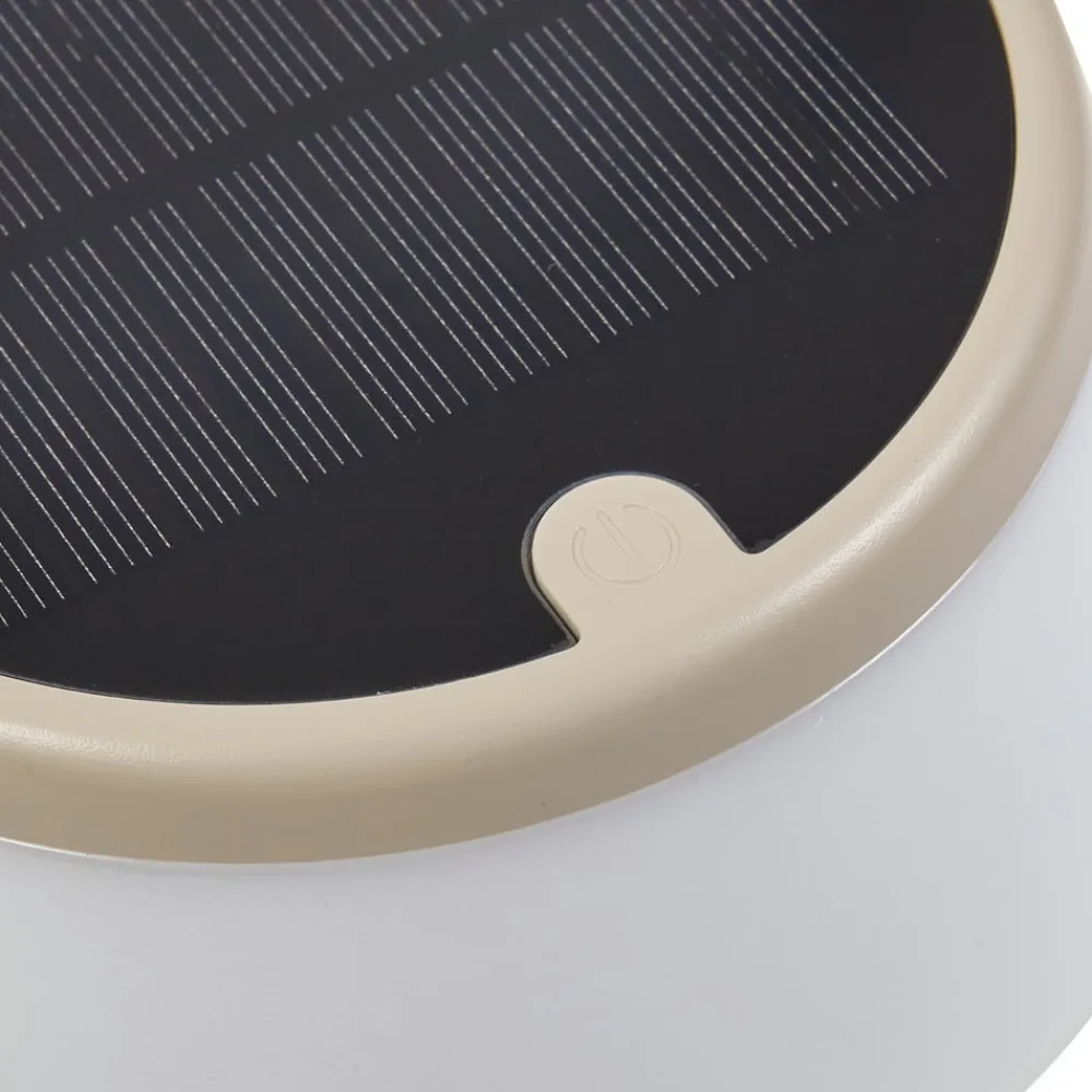 LED-bordlampe Mikkel, beige, dæmpbar, 7 cm^Lindby Online