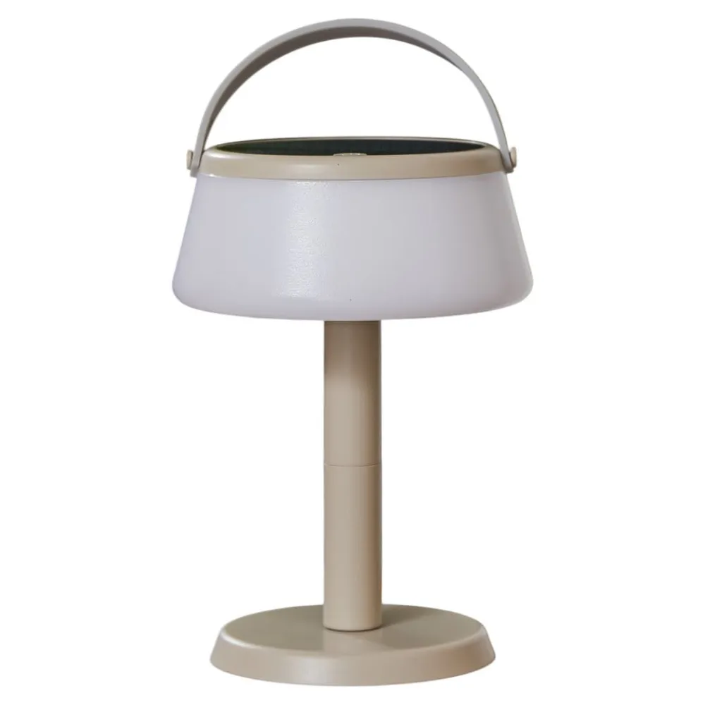 LED-bordlampe Mikkel, beige, dæmpbar, 7 cm^Lindby Online