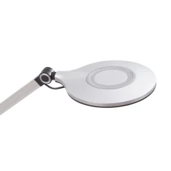 LED-bordlampe Nyxaris, sølv, metal, CCT, 50 cm^Lindby