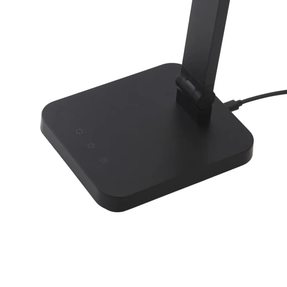 Lindby Arbejdsrum/Kontor|Bordlamper>LED-bordlampe Rylas, sort, USB, CCT