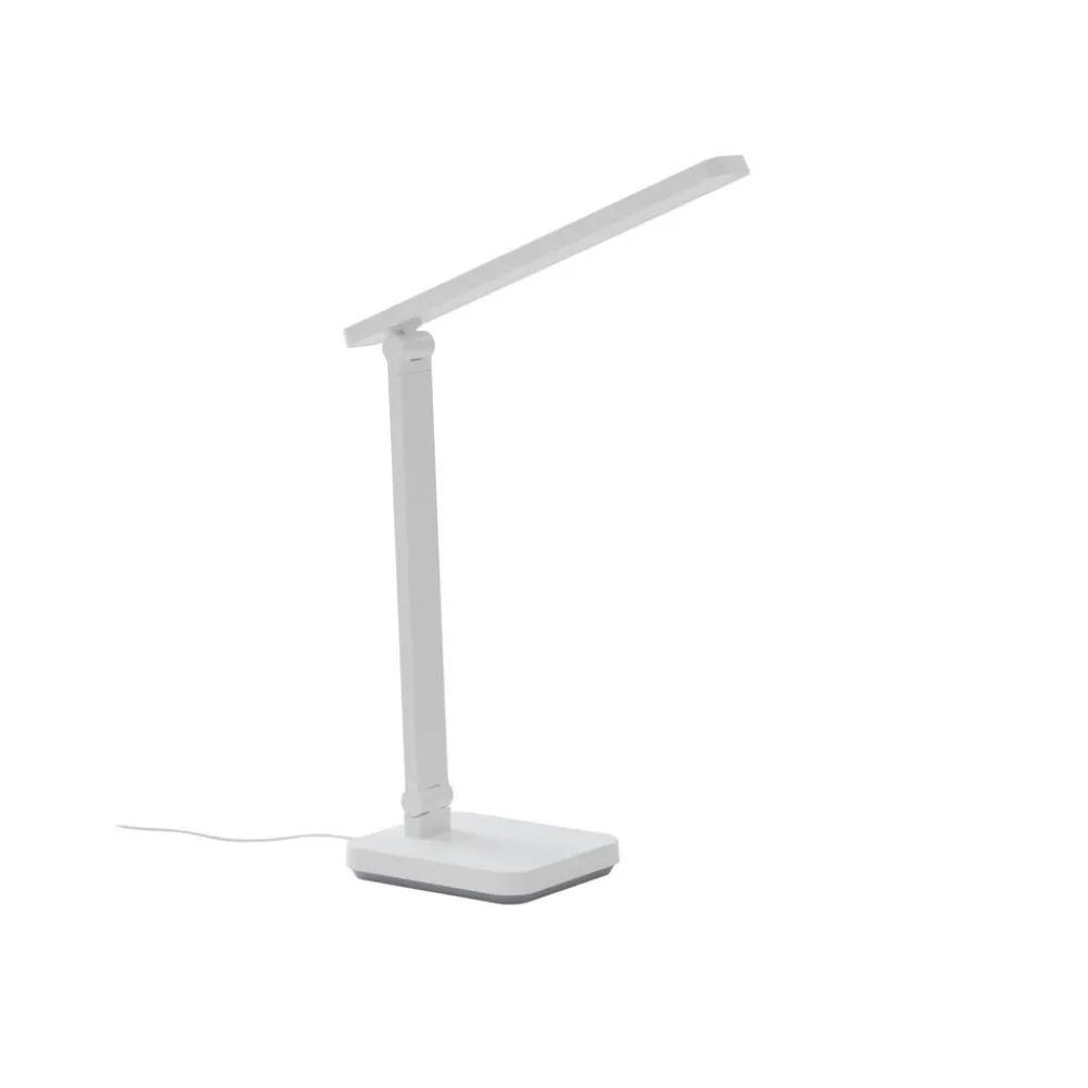 Lindby Arbejdsrum/Kontor>LED-bordlampe Rylas, hvid, USB, CCT