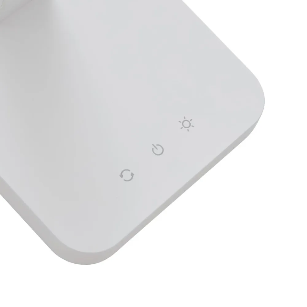 Lindby Arbejdsrum/Kontor>LED-bordlampe Rylas, hvid, USB, CCT