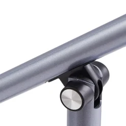 LED-bordlampe Thies, grå, ABS, højde 78 cm, dæmpbar^Lindby Discount