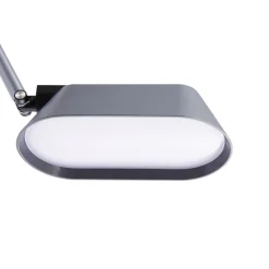 LED-bordlampe Thies, grå, ABS, højde 78 cm, dæmpbar^Lindby Discount