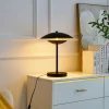 Lindby Pendellamper|Bordlamper>LED-bordlampe Tiama, metal, sort/guld, Ø 30 cm