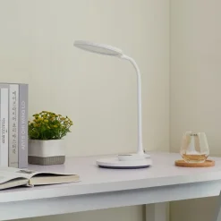 Lindby LED-bordlampe Valtaria, hvid, CCT, dæmpbar