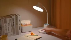 Lindby LED-bordlampe Zephyra, hvid, CCT, dæmpbar