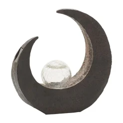 Lindby LED-dekorationslampe Adem, rustbrun, glas, 31 cm