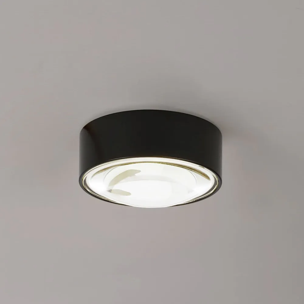 Lindby LED-downlight Siaka, sort, metal, Ø 5 cm, IP65