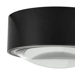 Lindby LED-downlight Siaka, sort, metal, Ø 5 cm, IP65