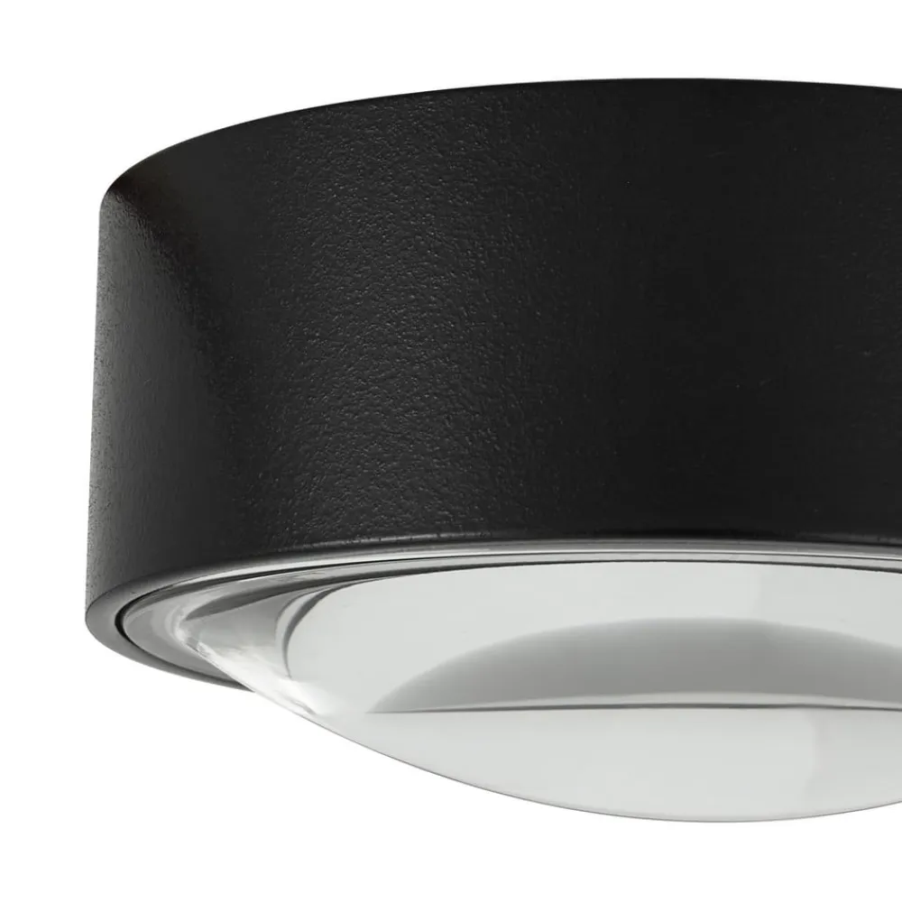 Lindby LED-downlight Siaka, sort, metal, Ø 5 cm, IP65