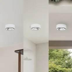 LED-downlight Siaka, hvid, metal, Ø 5 cm, IP65^Lindby Hot