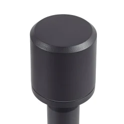 Lindby LED-gadelampe Amila, sort, aluminium, IP54