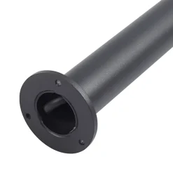 Lindby LED-gadelampe Amila, sort, aluminium, IP54