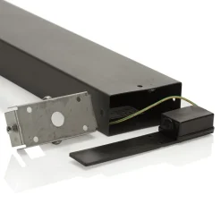 Lindby LED-gadelampe Dionys, højde 70 cm, antracit, metal