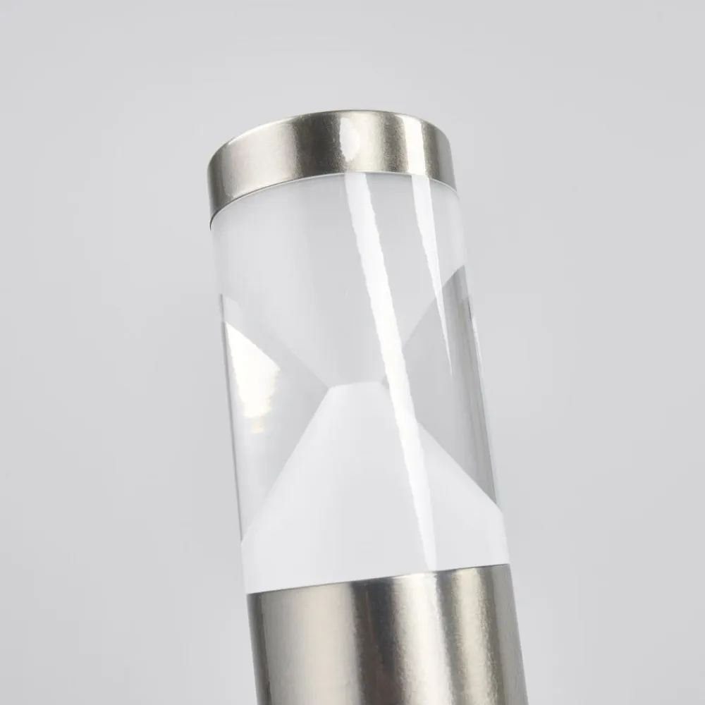 LED-gadelampe Fabrizio, højde 56 cm, stål^Lindby New