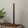 Lindby Udendørs Spot|Gadebelysning>LED-gadelampe Luzian, højde 80 cm, sort, jordspyd