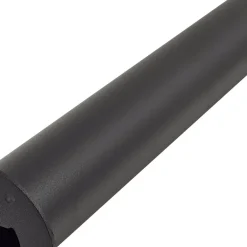 Lindby LED-gadelampe Luzian, højde 120 cm, sort, jordspyd