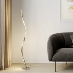 LED-gulvlampe Criostal, RGBW, dæmpbar, fjernbetjening^Lindby Outlet