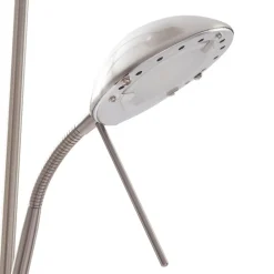 LED-gulvlampe Josefin, nikkel, læselampe, dæmpbar^Lindby Clearance